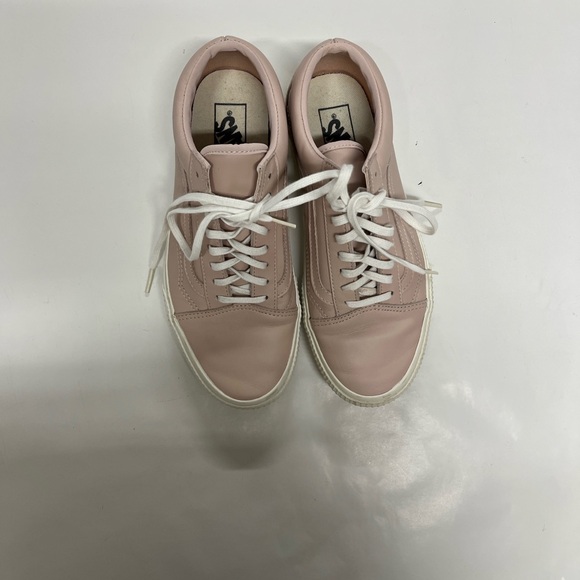 Vans Old Skool Embossed Sidewall Sepia Rose Pink Leather Shoes women's size 9 - Picture 3 of 7